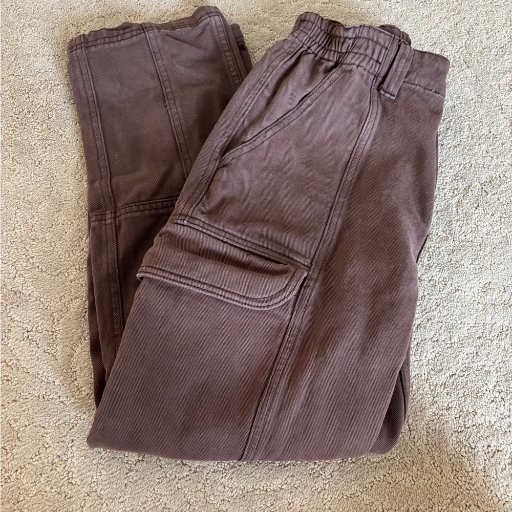 PacSun Brown Cargo Straight Leg Pants - Picture 3 of 3